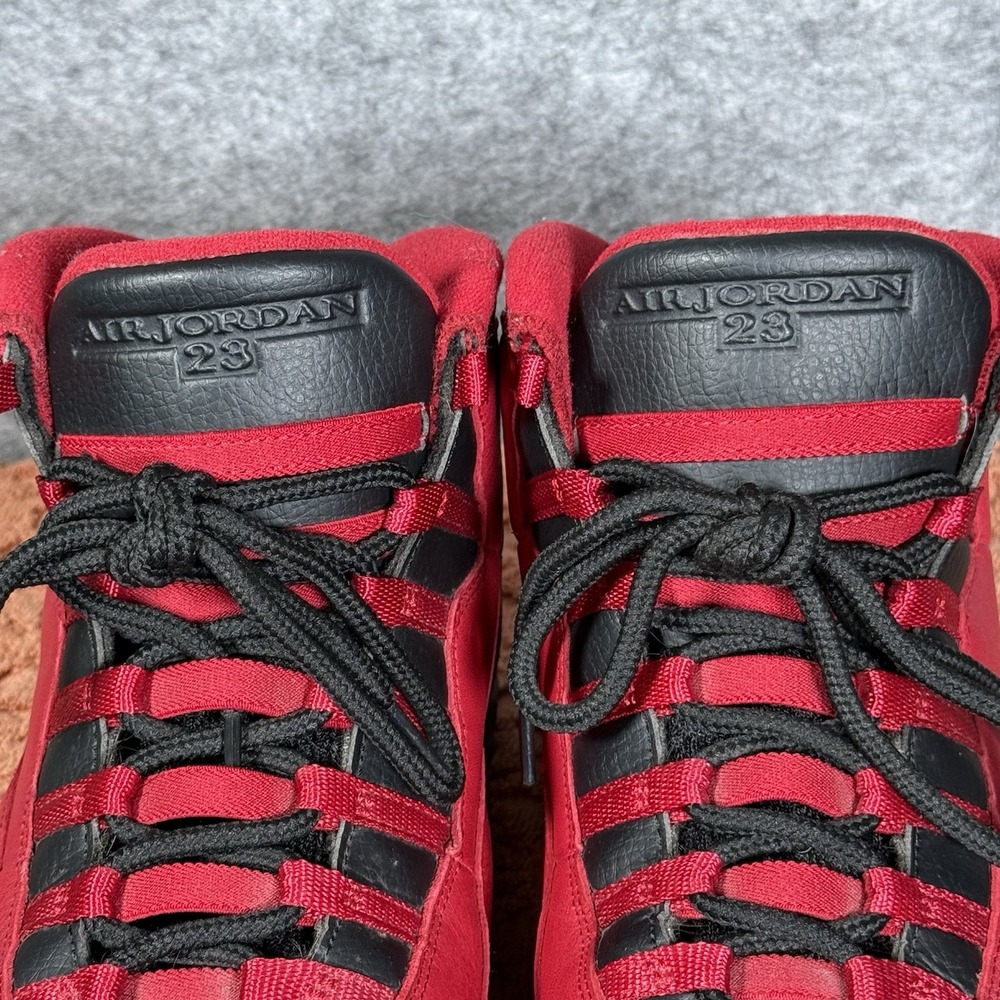 Nike Jordan 10 Retro Bulls Over Broadway Mens 10 Red Black Leather - Picture 11 of 13